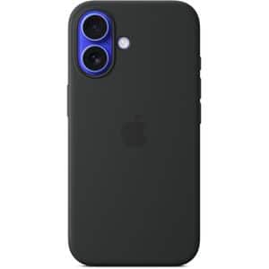 Husa telefon APPLE iPhone 16 Silicone Case cu MagSafe - Black, MYY13ZM/A
