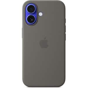 Husa telefon APPLE iPhone 16 Silicone Case cu MagSafe - Stone Gray, MYY33ZM/A
