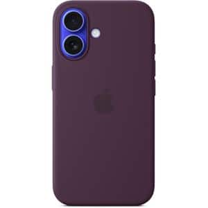 Husa telefon APPLE iPhone 16 Silicone Case cu MagSafe - Plum, MYY43ZM/A