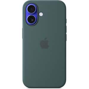 Husa telefon APPLE iPhone 16 Silicone Case cu MagSafe - Lake Green, MYY83ZM/A