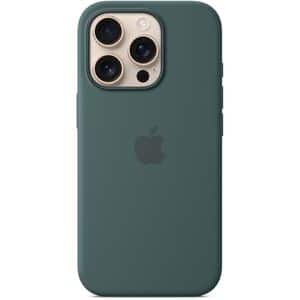 Husa telefon APPLE iPhone 16 Pro Silicone Case cu MagSafe - Lake Green, MYYR3ZM/A