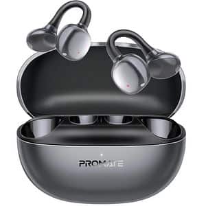 Casti PROMATE AirClip-Pro, True wireless, Bluetooth, Open-ear, Microfon, negru