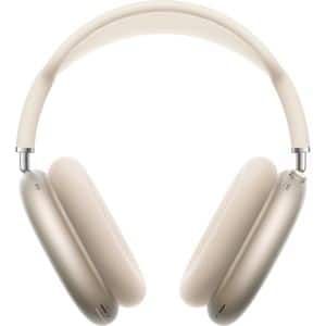 Casti APPLE AirPods Max, Bluetooth, Over-Ear, Microfon, USB-C, Noise Cancelling, Starlight