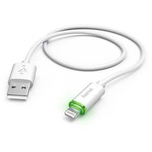 Cablu date HAMA 173619, USB-A - Lightning, 1m, alb