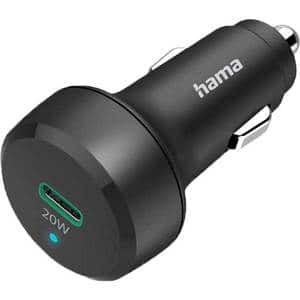 Incarcator auto HAMA 201637, 1x USB-C, Power Delivery (PD) 20W, Qualcomm Quick Charge 3.0, negru