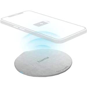 Incarcator wireless HAMA QI-FC10 Metal 201679, universal, QI, 10W, alb-crem