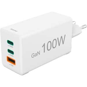 Incarcator retea HAMA 201997, 2x USB-C, 1x USB-A, Power Delivery (PD), Quick Charge 3.0, GaN, 100W, alb