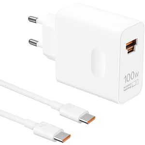 Incarcator retea HUAWEI 55037865, 1x USB-A, 1x USB-C, 100W, alb