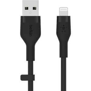 Cablu date BELKIN CAA008bt3MBK, USB-A - Lightning, 3m, negru