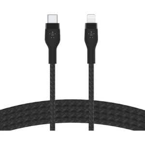 Cablu de date BELKIN Boost Charge Pro Flex CAA011bt1MBK, USB-C - Lightning, 1m, negru