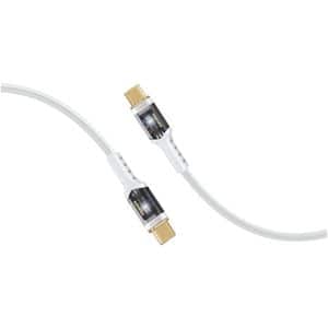 Cablu date PROMATE LucidLine-CC120, USB-C - USB-C, 100W Power Delivery, 1.2m, alb