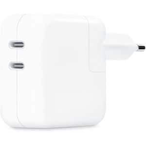 Incarcator retea APPLE MW2K3ZM/A, 2x USB-C, 35W, alb