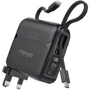 Baterie externa PROMATE PowerPack-20Pro, 20000mAh, 2x USB-C, 1x Lightning, negru
