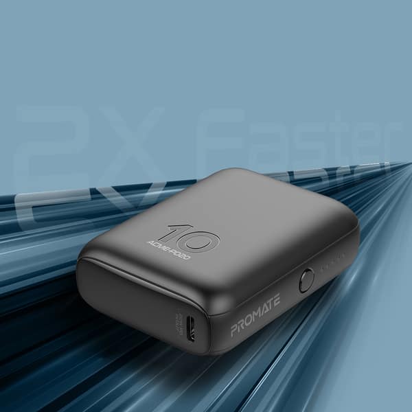 Baterie externa PROMATE Acme-PD20, 10000mAh, 1x USB-C, Power Delivery (PD) 20W, 1x USB-A 22.5W, negru
