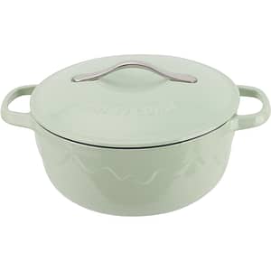 Cratita cu capac AMERCOOK Alfetta AC.0522GN, 4l, 22 cm, fonta, verde