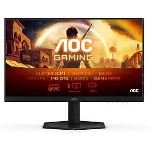 Monitor Gaming LED Fast IPS AOC 24G42E, 23.8", Full HD, 180Hz, G-SYNC Compatible, negru