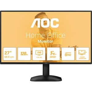Monitor LED IPS AOC 27B31H, 27" Full HD, 120Hz, Flicker Free, negru