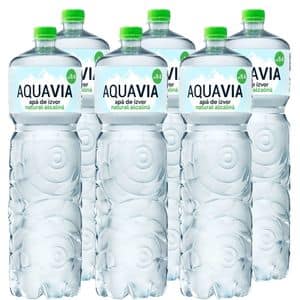 Apa plata alcalina AQUAVIA bax 2L x 6 sticle