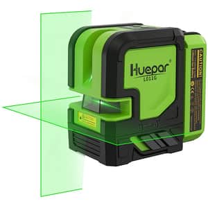 Nivela laser HUEPAR L011G, raza 15m, negru-verde