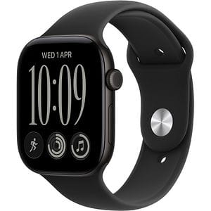 Apple Watch Series 12, GPS, 46mm, Black Aluminium Case, Black Sport Band - S/M