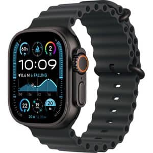 APPLE Watch Ultra 2, GPS + Cellular, 49mm, Black Titanium Case, Ocean Black Band
