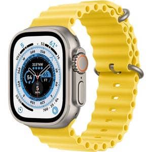 APPLE Watch Ultra Cellular, 49mm Titanium Case, Yellow Ocean Band