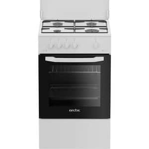Aragaz ARCTIC AGM5501FL, 4 arzatoare, Gaz, L 50 cm, alb