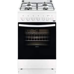 Aragaz ZANUSSI ZCK57201WA, 4 arzatoare, Gaz + Electric, L 50 cm, Grill, alb