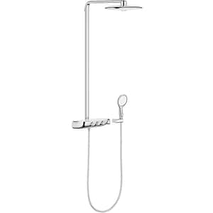 Sistem dus GROHE RainShower Smartcontrol 360 Duo 26250LS0, termostat, 3 functii, crom-alb