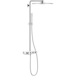 Sistem dus GROHE Euphoria Smartcontrol 310 Cube Duo 26508LS0, termostat, 1 functie, crom-alb