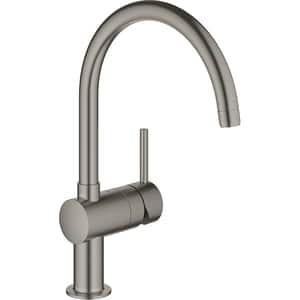 Baterie bucatarie GROHE Minta 32917AL0, alama, grafit