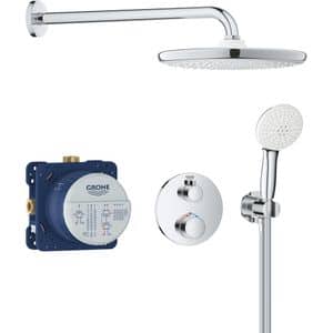 Sistem dus GROHE Grohtherm 250 34872000, termostat, 1 functie, crom