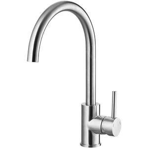 Baterie bucatarie ALVEUS Elza, alama, inox periat