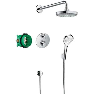 Sistem dus HANSGROHE Croma Select S 180 27295000, termostat, 1 functie, crom