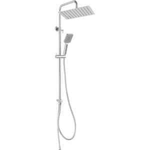 Sistem dus FERRO Cava Square Pro NP58, 3 functii, argintiu