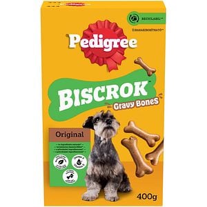Recompensa pentru caini PEDIGREE Biscrok Gravy Bones, 400 g
