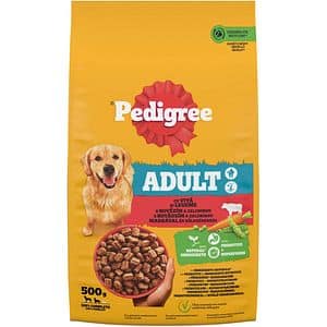 Hrana uscata pentru caini PEDIGREE, Adult, Vita si Legume, 500 g