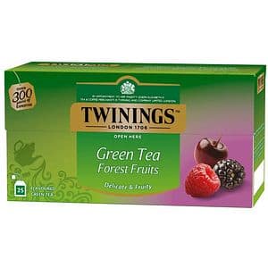 Ceai verde TWININGS Fructe de padure, 25 plicuri, 50g