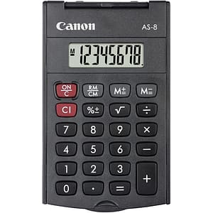 Calculator de birou CANON AS-8, 8 cifre, gri inchis
