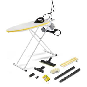 Aparat de curatat cu abur 2in1 KARCHER SI 4 EasyFix Iron 15126370, 0.8l, 2000W, alb-galben
