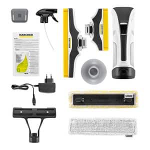 Aspirator geamuri KARCHER WV 7 Signature Line WV7SIGLINEEU, 0.15l, 3.6V, autonomie max 100 min, alb-negru