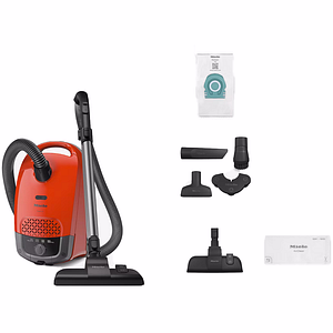 Aspirator cu sac MIELE Guard S1 Junior 12558560, 3.5l, 890W, 76dB, rosu-negru