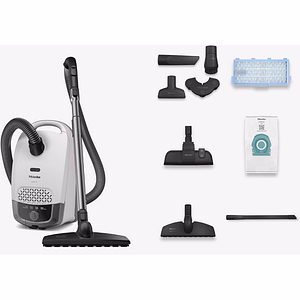Aspirator cu sac MIELE Guard S1 Parquet Flex 12558600, 3.5l, 890W, 76dB, alb-gri inchis