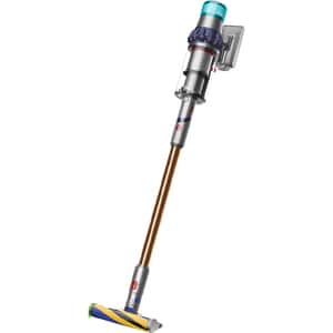 Aspirator vertical DYSON V15 Detect Extra, 0.76l, 25.2V, autonomie max 60 min, Root Cyclone, argintiu-auriu