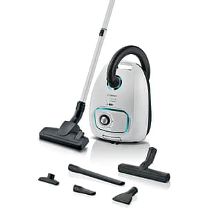 Aspirator cu sac BOSCH ProHygienic Seria 4 BGB41HYG1H, 4l, 600W, 75 dB, alb-negru