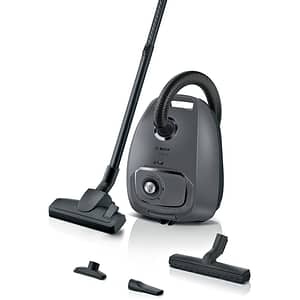 Aspirator cu sac BOSCH Seria 4 BGL41GR3H, 4l, 600W, 75dB, gri inchis-negru