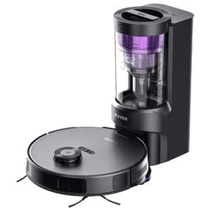 Aspirator robot EUREKA E10S, 2l, autonomie max 180 min, Wi-Fi, negru-mov