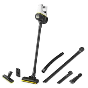 Aspirator vertical KARCHER VC 4 Cordless Myhome Car, 0.65l, 21.6V, autonomie max 30 min, alb-negru
