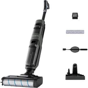 Aspirator vertical cu spalare ROWENTA X-Clean 4 GZ5035WO, 0.73l, 22V, autonomie max 50 min, functie autocuratare, negru