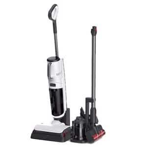 Aspirator vertical ROBOROCK Dyad Pro Combo H1C1A0101, 0.45l, 21.6V, pana la 60 min, alb-negru